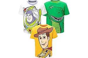 Toy Story Boys Lightning McQueen, Buzz Lightyear, Woody Dress Up T-Shirt Shirt