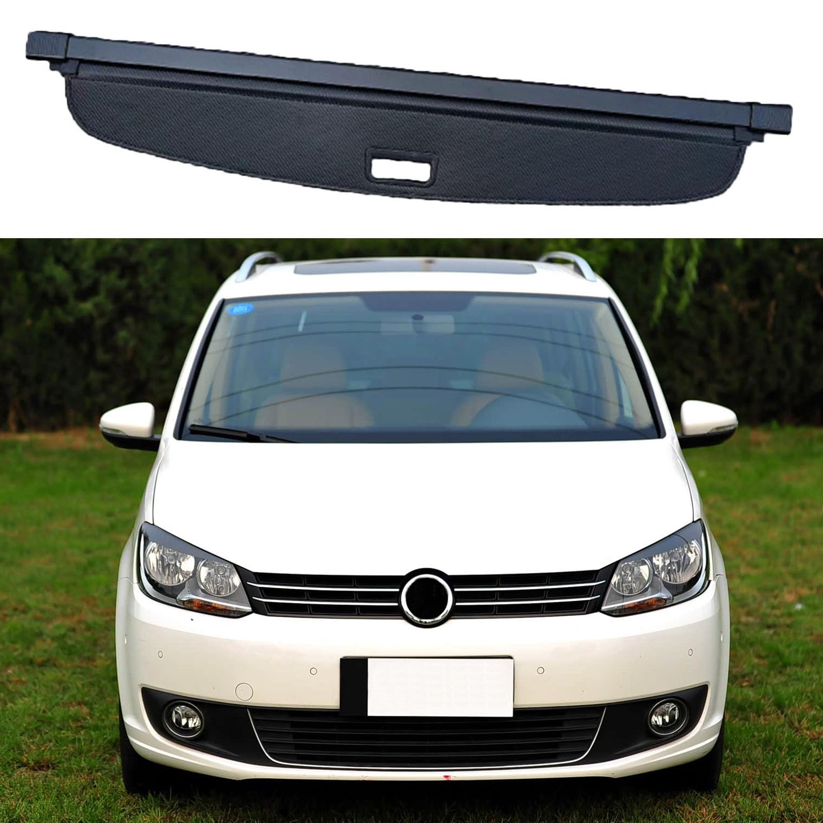 SXLGDW Car Retractable Rear Trunk Parcel Shelf,Compatible with VW Touran 2003-2015,Car parts