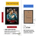 DmcreativityCraft Cristiano Ronaldo Poster Motivational Quotes Wall Frames Framed Messi Posters for Office, 9.5 x 12.5 Inches, with 1 inch Black Photo Frame, Study Decoration Set of 2 gallery image