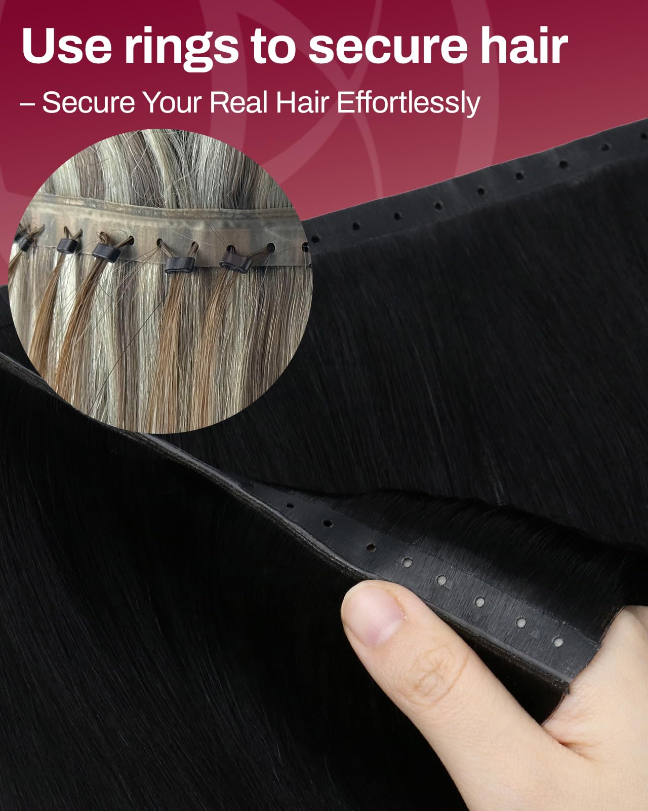 Moresoo Weft Hair Extensions Real Human Hair Medium Brown Highlighted Platinum Blonde Sew in Human Hair Extensions Brown to Blonde Full Head Remy Straight 18 Inch 100g/Pack #P6/60 — view 33