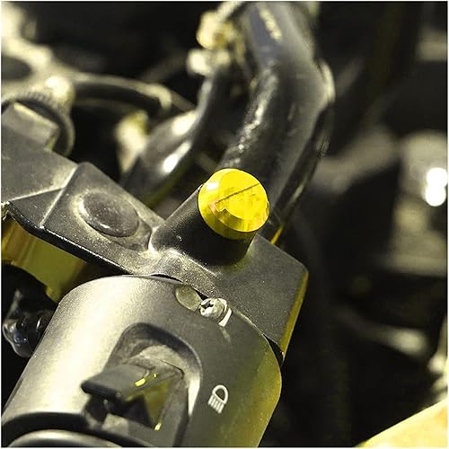 Miniatura 5 de TENREV LCCDZ M10*1.25 Motorcycle Mirror Hole Plug Screws Bolts Cover Caps Compatible with Yamaha MT09 MT07 MT125 MT10 FZ07 FZ09 MT03 FZ1 FZ8