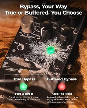 Everlast Delay Pedal for Electric Guitar - Improved 2025 Version Digital Guitar Effects Pedal with 9 Stereo Delay Types Tap Tempo True Bypass Analog Dry-Through Expression Pedal Support