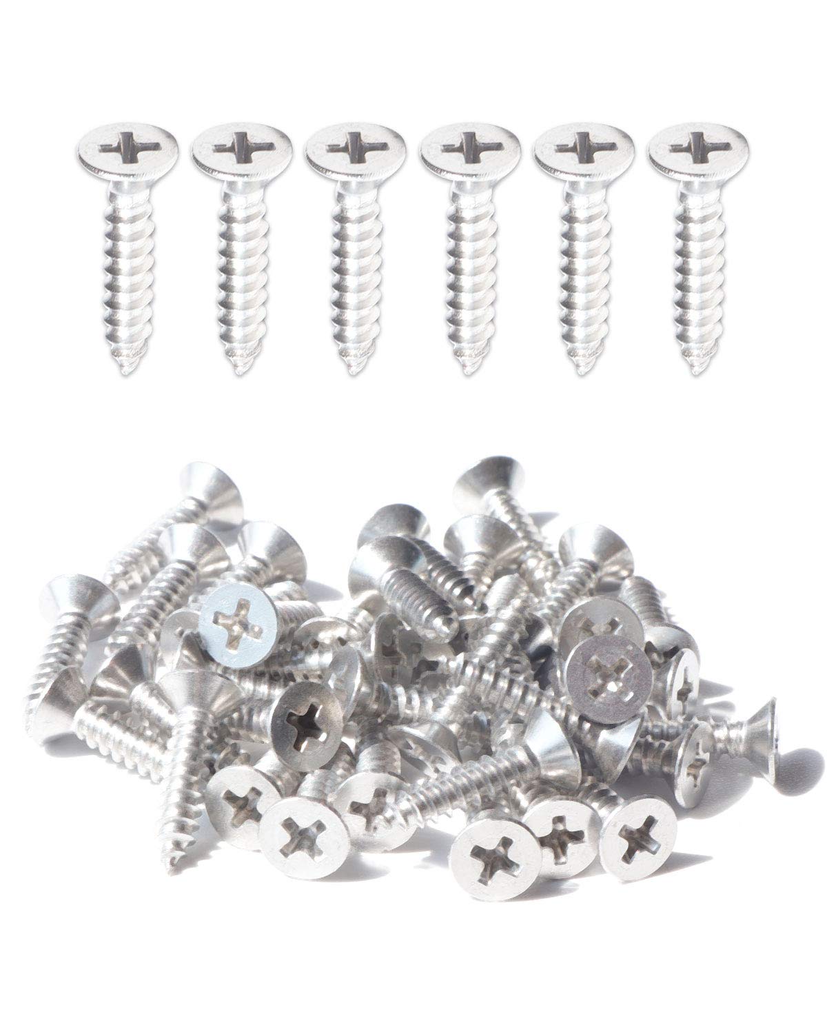 Vis à bois cruciforme en acier inoxydable 18-8 tête plate fraisée IMScrews boîte premium