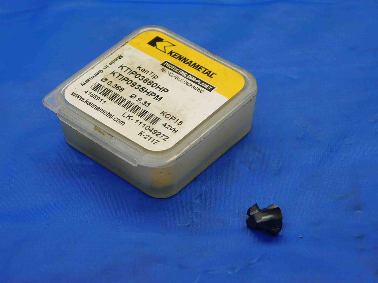 KENNAMETAL Carbide Drill TIP Insert .368" / 9.35mm KTIP03680HP KTIP0935HPM KCP1 - CB1222BBT