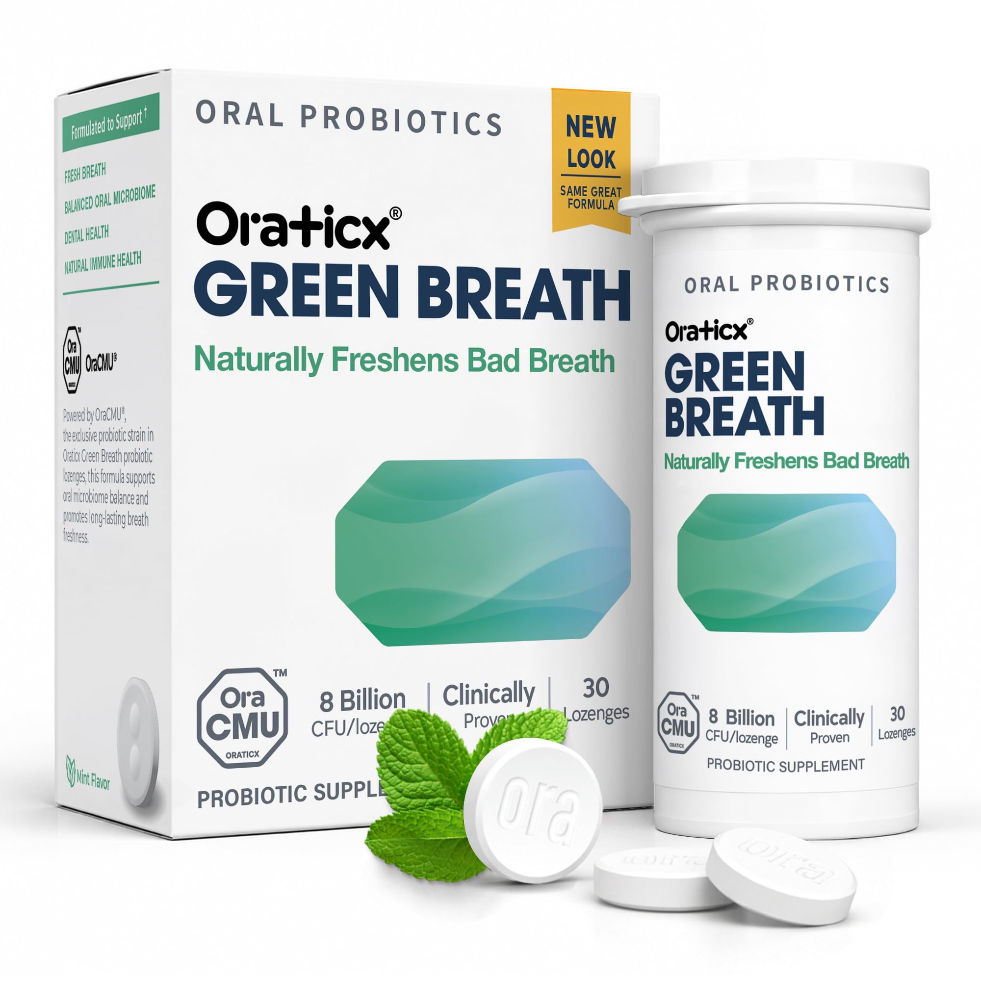 Amazon.com: OraTicx Green Breath Oral Probiotics, Fresh Breath