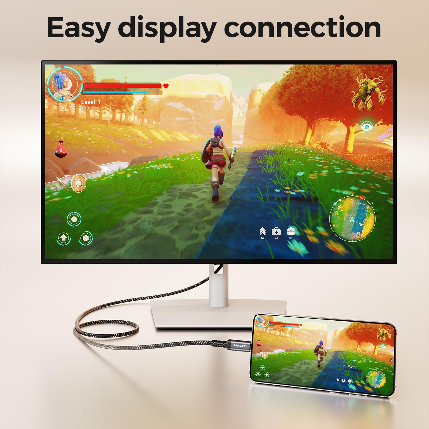 DisplayPort Kabel 2M 4K Gaming Monitor PC TV (Gebraucht) in Spiez für