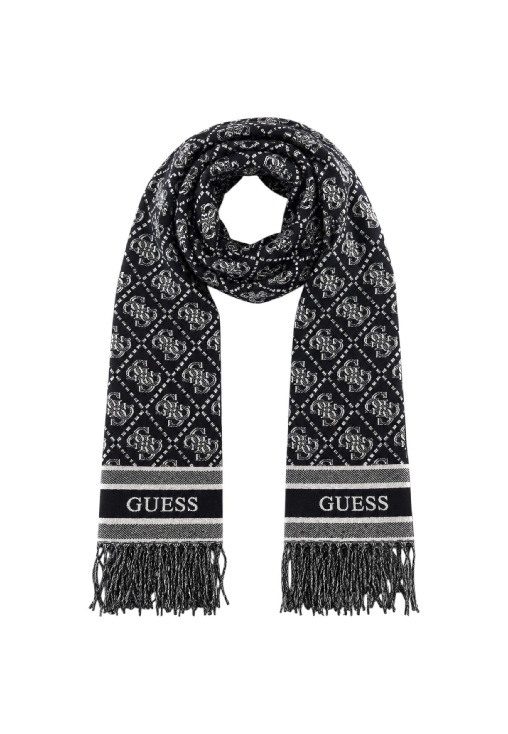 GUESS Écharpe jacquard pour femme 65 x 190 cm