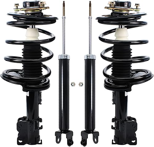 Miniatura 20 de Detroit Axle - Amortiguadores para Chevy Trailblazer EXT SSR GMC Envoy XL XUV Buick Rainier Saab 9-7x Isuzu Ascender 2 puntales delanteros con