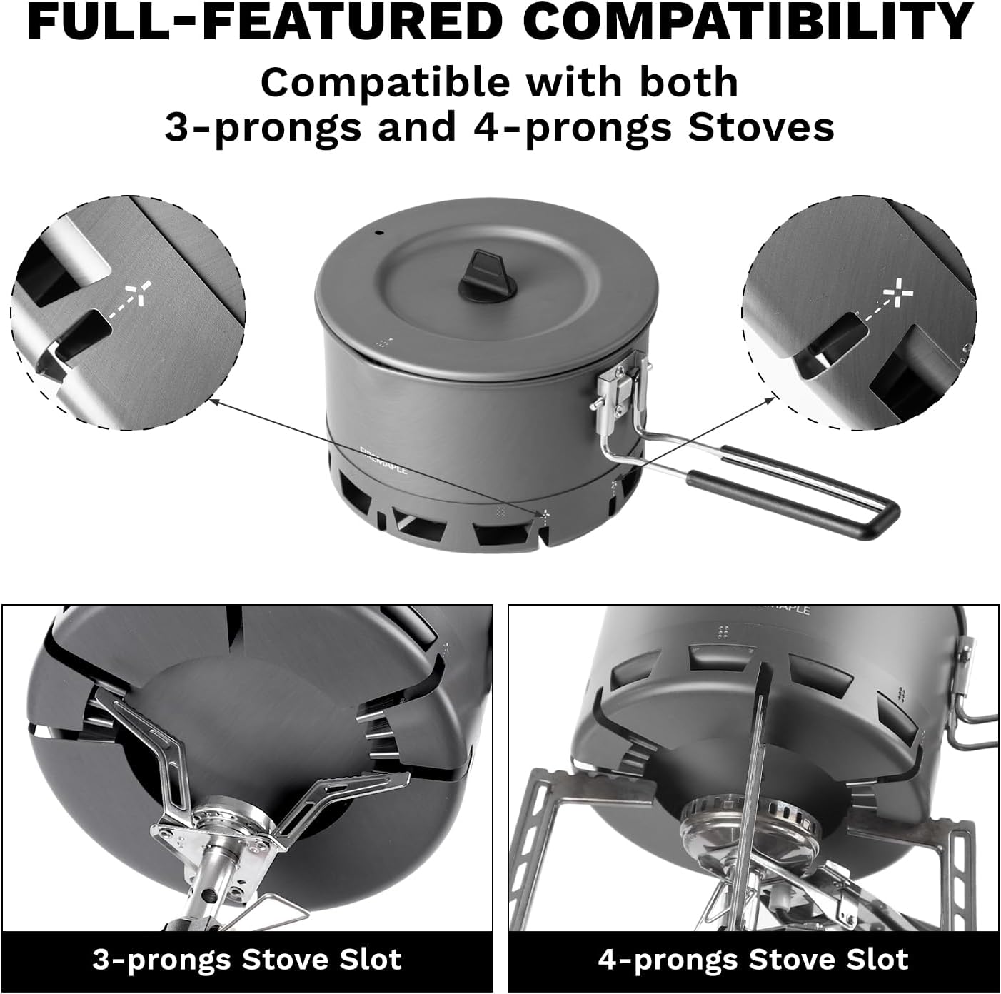 Fire-Maple Petrel Ultralight Pot- High Efficiency Aluminum Camping and Backpacking Pot with Heat-Proof Handle, Portable and Compact - Image 3
