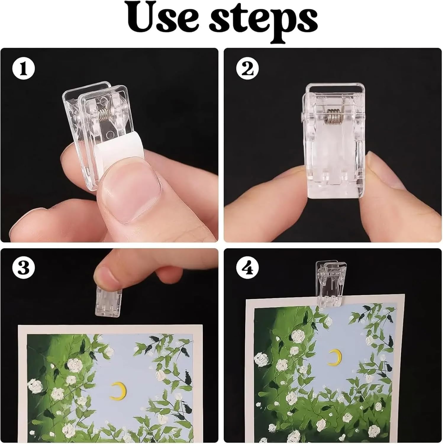 10pcs Multifunctional Self Adhesive Clips - Tapestry Poster Shower Curtain DIY Decor(No Glue)