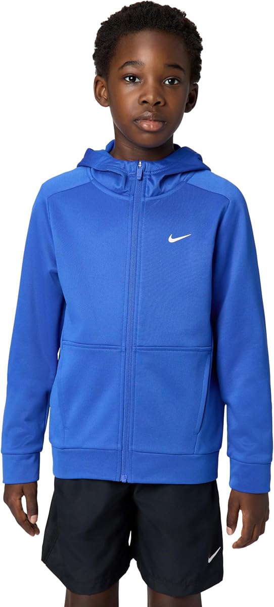 Nike Sudadera con capucha de entrenamiento invernal Therma-Fit unisex para niños grandes - Sudadera para niños y niñas