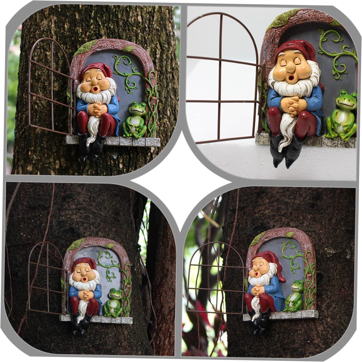 Toyvian Statua Addormentato Decorazione da Appesa per Esterni Balcone Cortile