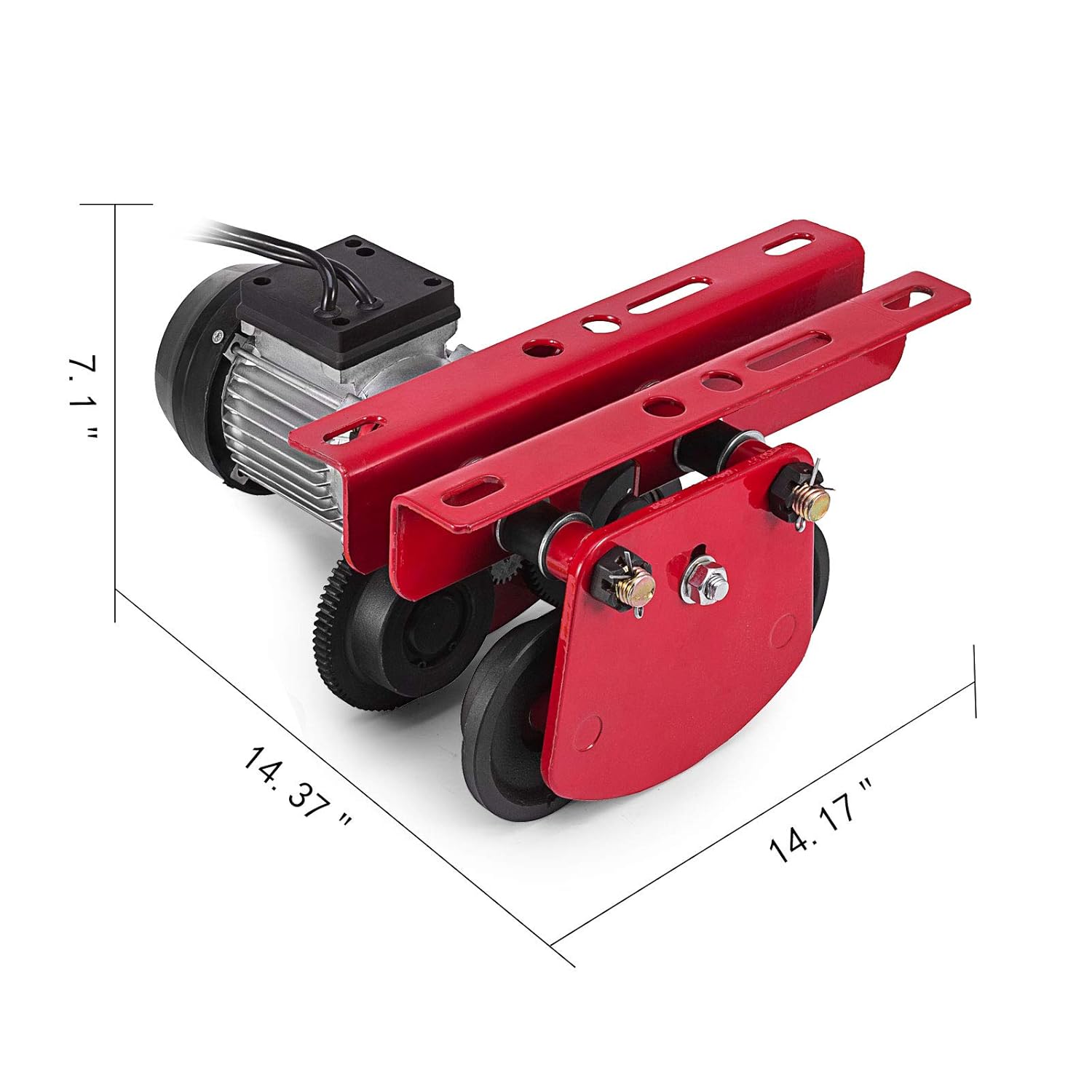 🔥 Crazy Deals Mophorn Electric Trolley 1 Ton 2200 Lbs Capacity Beam Electric Trolley 1 Phase Electric Beam Trolley for Straight Beam Track (1 Ton Electric Trolley)