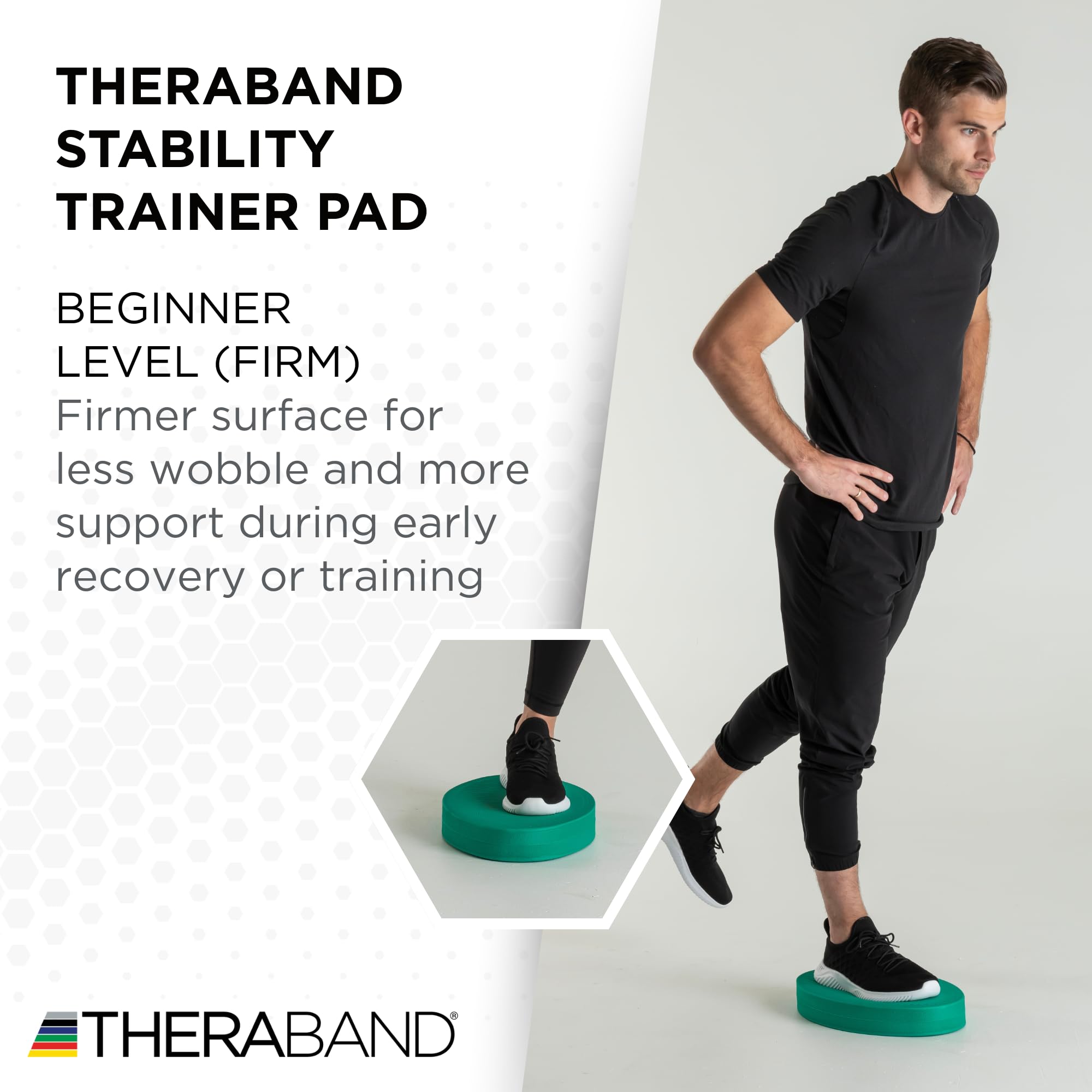 Thera-Band 23305 - Plataforma de Equilibrio para Fitness, Color Verde