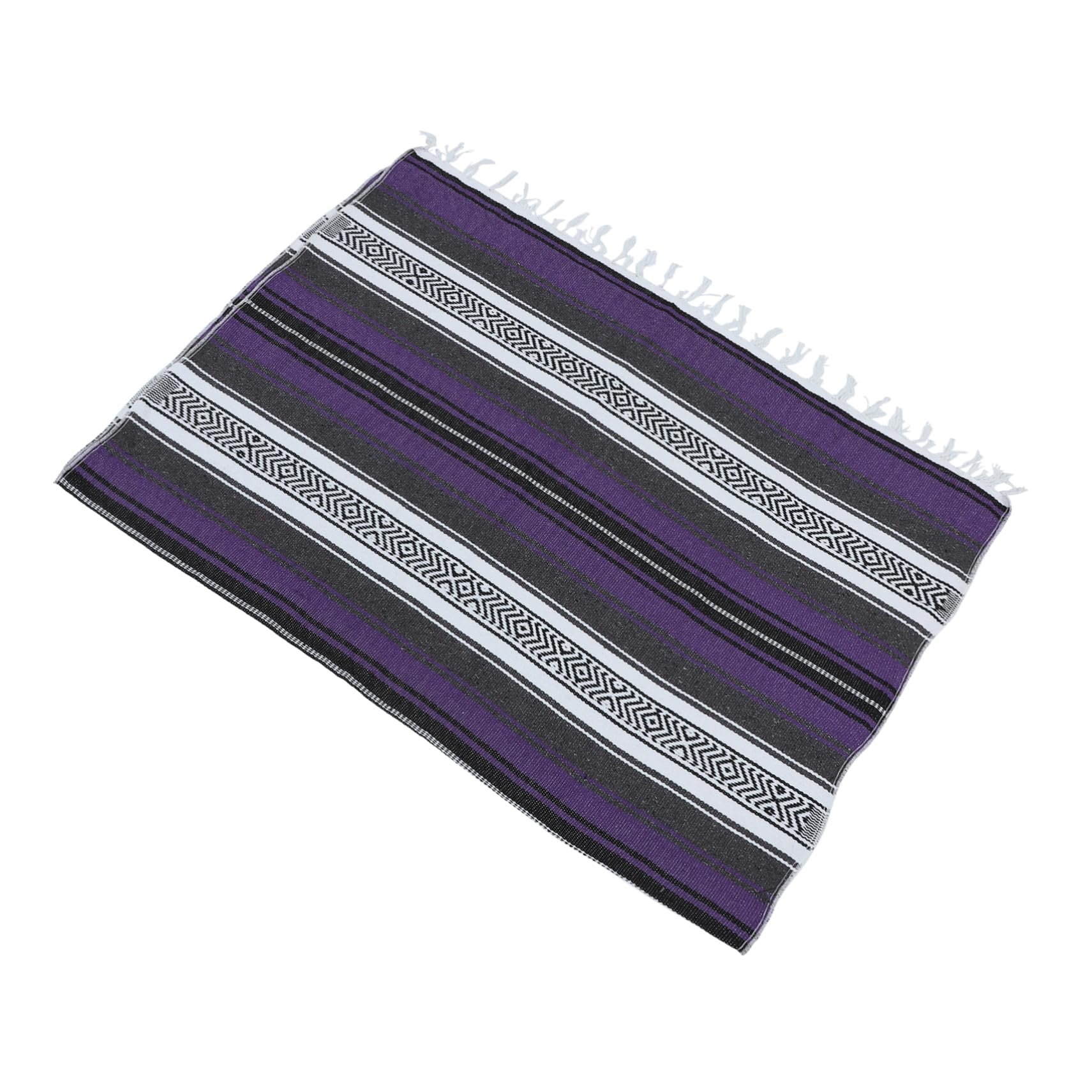 Tapis de yoga mexicain tisse isolant et couverture epaisse