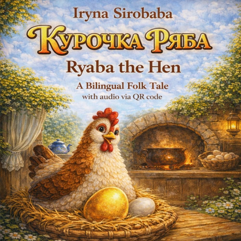 Ryaba the Hen - Сказка Курочка Ряба: Kurochka Ryaba — A Bilingual Folk Tale with audio via QR-code (Kind Stories in Two Languages)