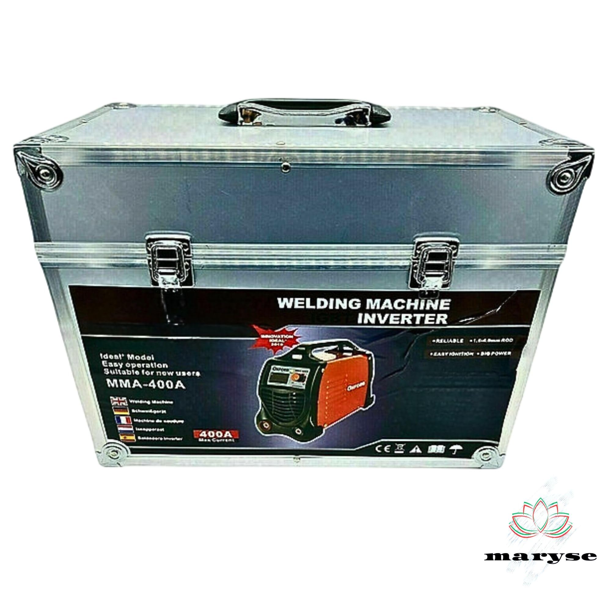Saldatrice a Elettrodo Inverter 600A Regolabile Portatile con Valigetta