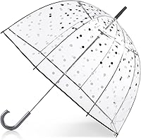 Vista 22 de Totes Adult Clear Bubble Umbrella with Dome Canopy and Lightweight Wind and Rain Protection Transparente