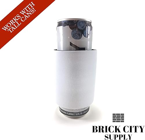 Miniatura 4 de Blanco Slap Can Cooler Blanks-Sublimation 3-5-10-20-50-100 paquetes de neopreno a granel (1)