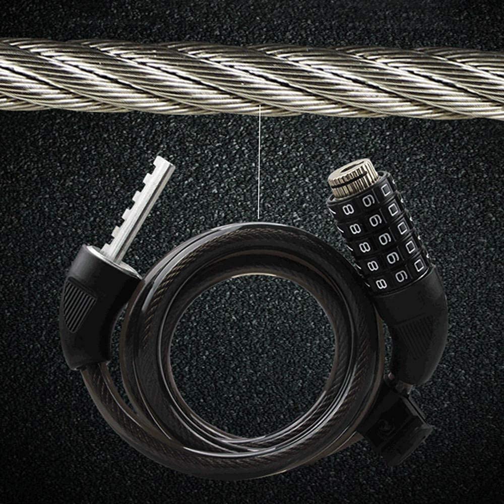 Mini câble antivol for vélo en alliage de zinc