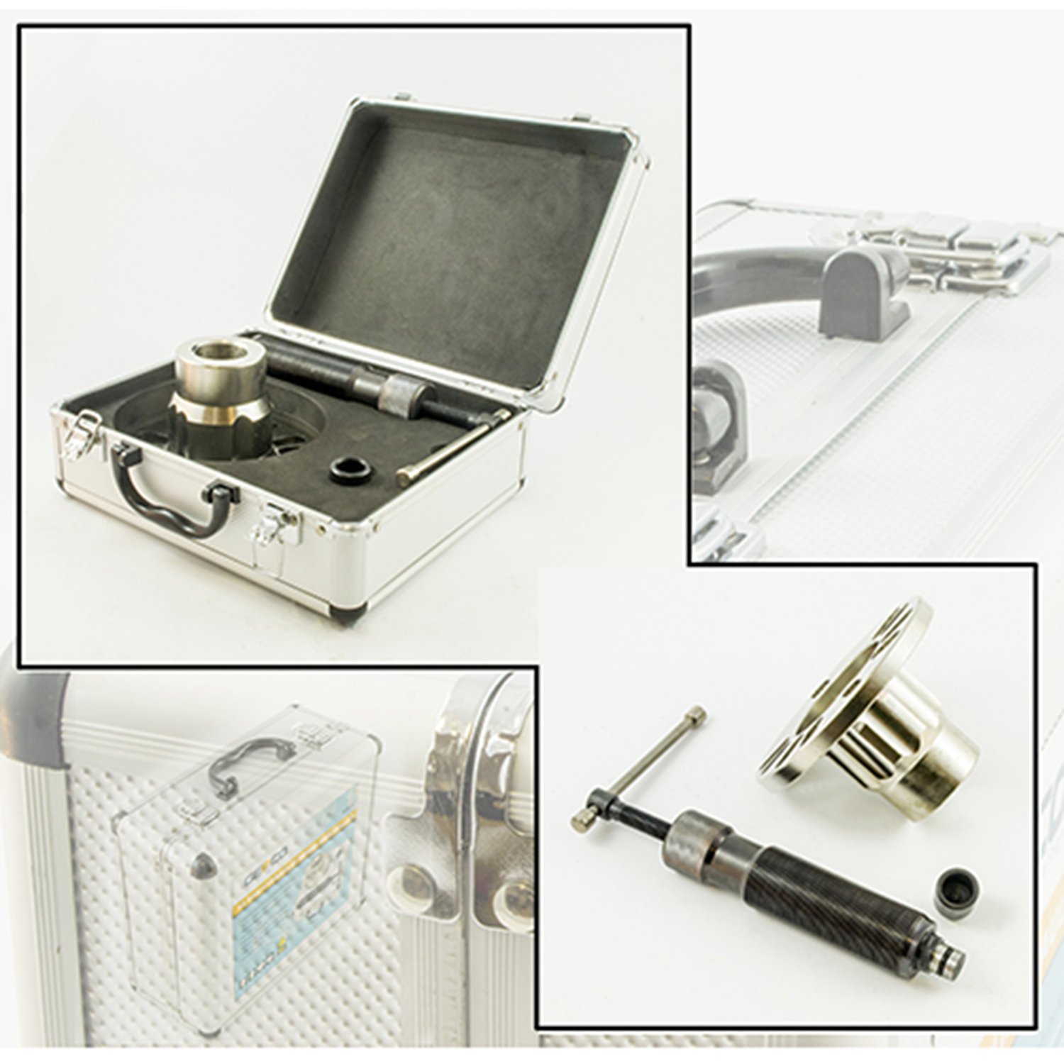 GEPCO - Set di estrattori idraulici speciali per mozzi ruota da 10 tonnellate, strumento professionale per la rimozione di alberi snodati e mozzi ruota, universale per auto SUV furgoni | compatibile