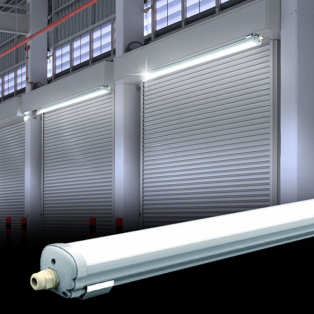 V-TAC SKU.6287 Etanche LED 150cm 48W IP65 VT-1574, Plastique,et Autre materiaux, Blanc, Hauteur x Largeur x Profondeur :1500 mm x 86 mm x 72 mm
