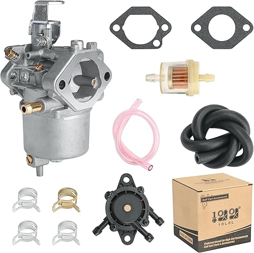 10L0L Carburador de golf Kit de bomba de combustible para 1998-UP Club Car DS Precedent Turf Carryall FE290 Kawasaki Motores Carb 101805601