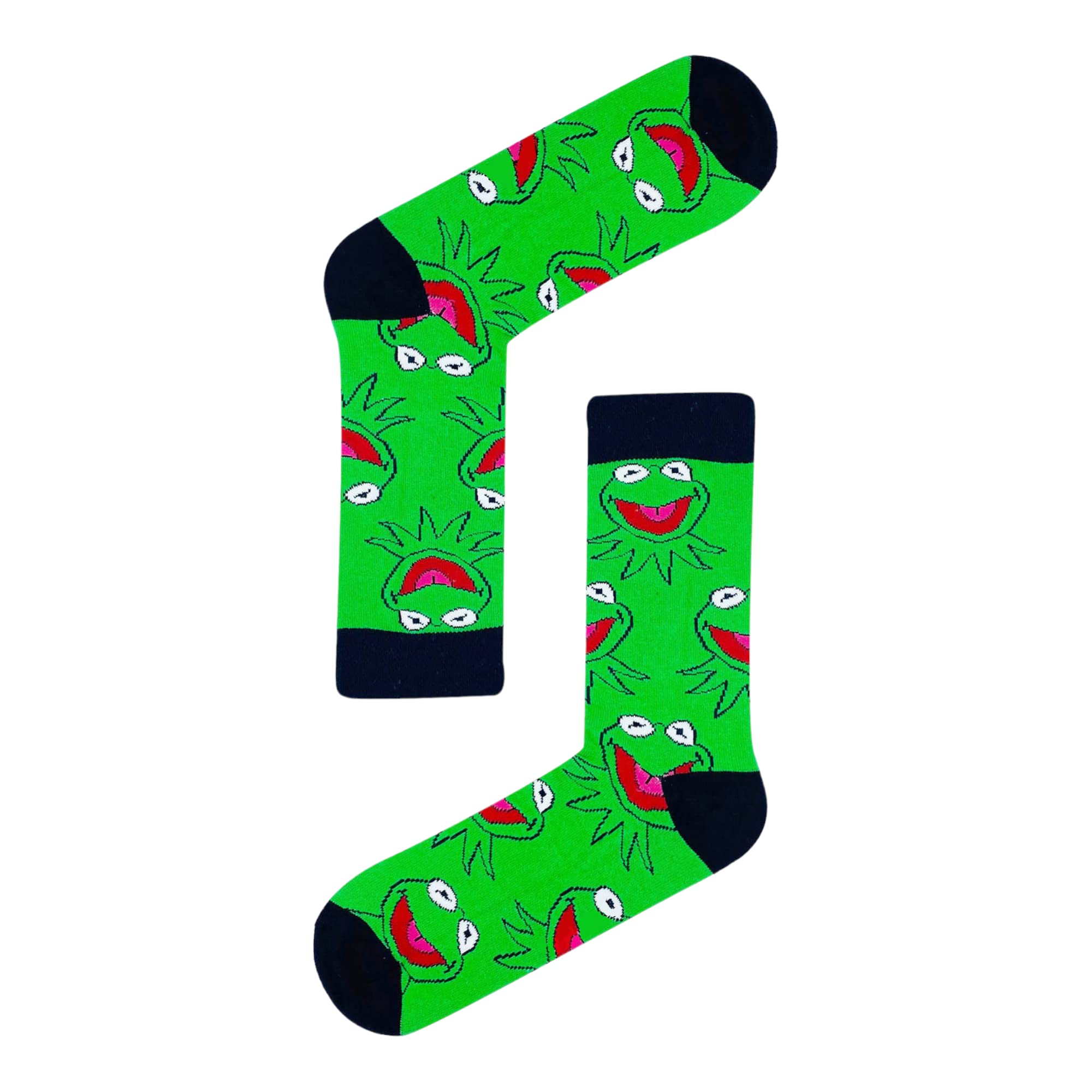 Frog Funny Socks Novelty Cartoon Unisex Funky Premium Cotton