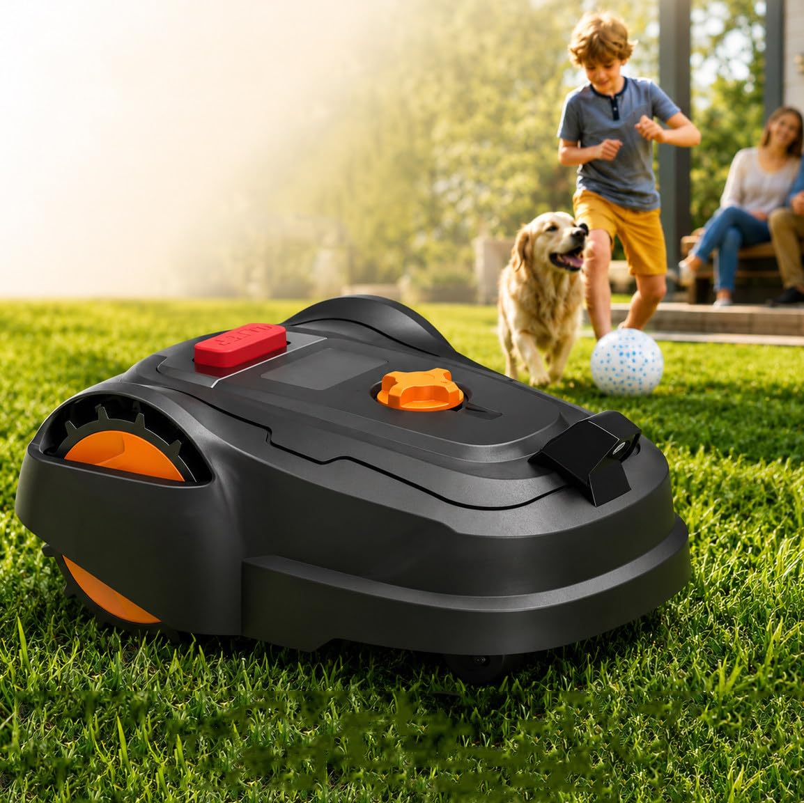 Cortacésped Robótico Automático Sin Cable Delimitador para 300M² | (Detección De Obstáculos Por Ia, Mapeo Automático, Control Por Aplicación), Rango De Altura De Corte De 20 a 60 Mm