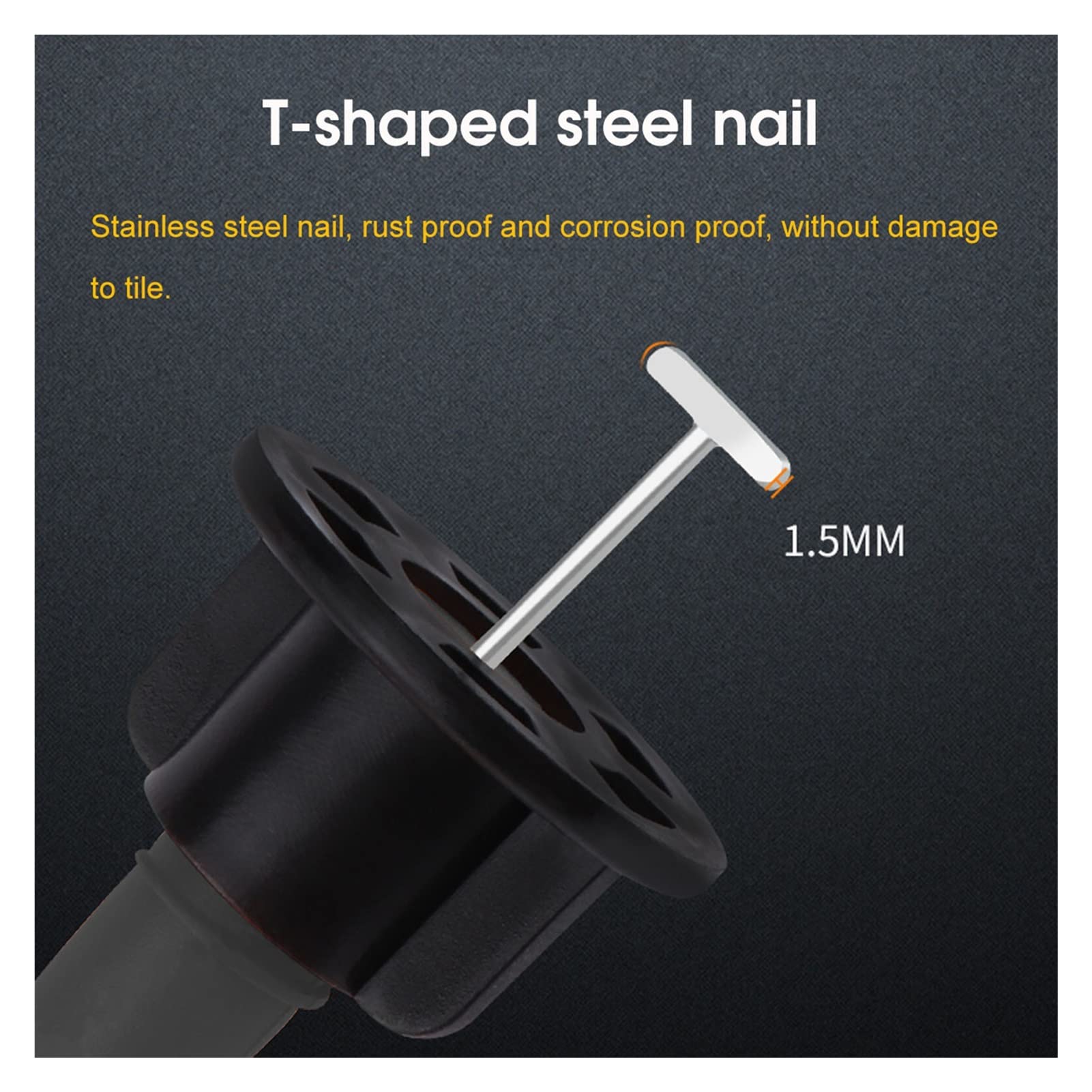 yaoqijie 15. 1 pz. Livello Wedges Piastrella Spacer Spacer Wall Lelleer Piastrellatura Piastrellante Sistema di Cunei Distanziali for Pavimenti Pinza for Piastrelle for Piastrelle a Parete Lasting