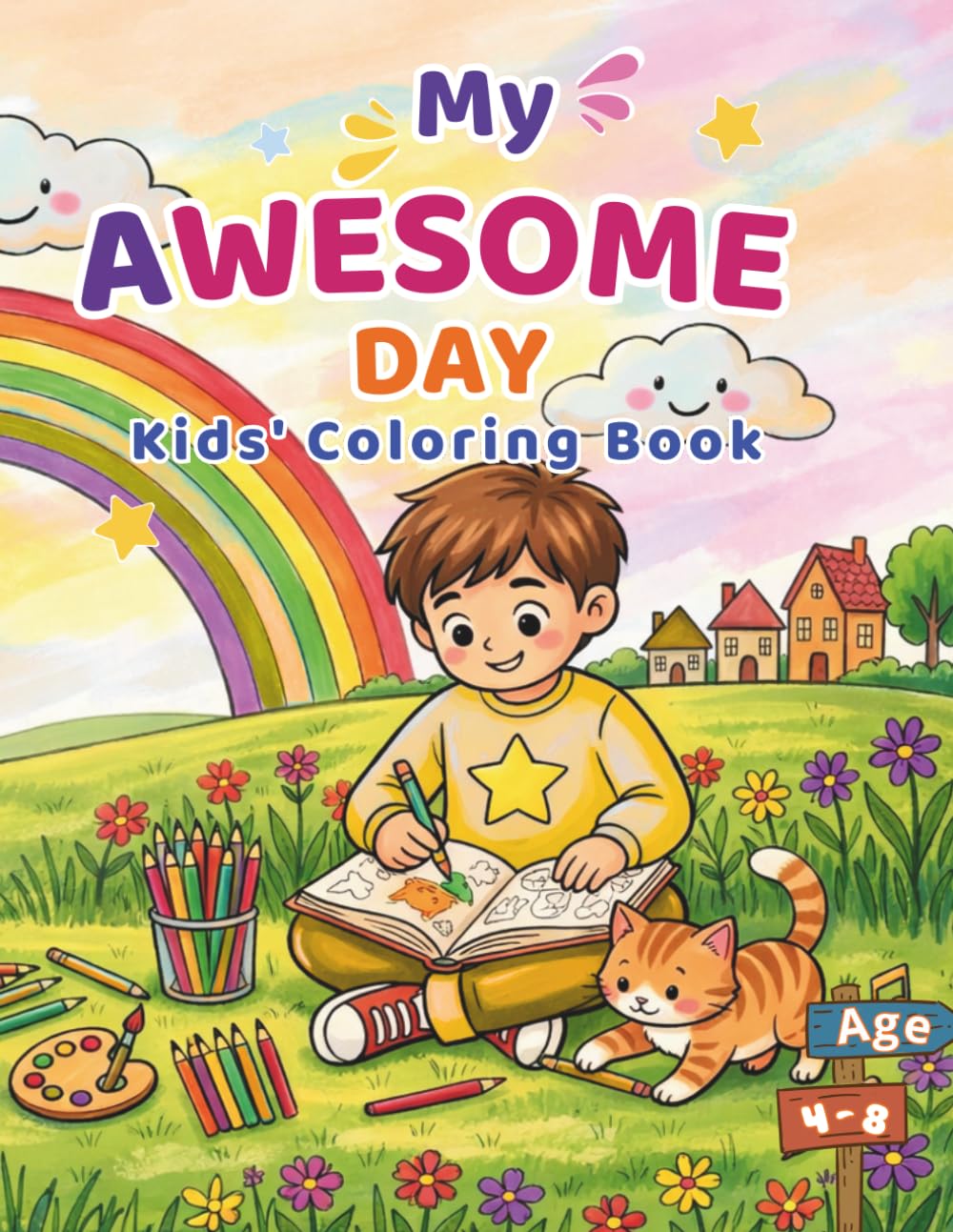 My Beautiful Day: Coloring and Activity Book for Kids