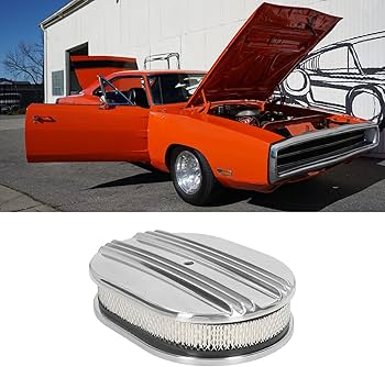 Amazon | 12インチ オーバルハーフフィン付きエアクリーナー、エア