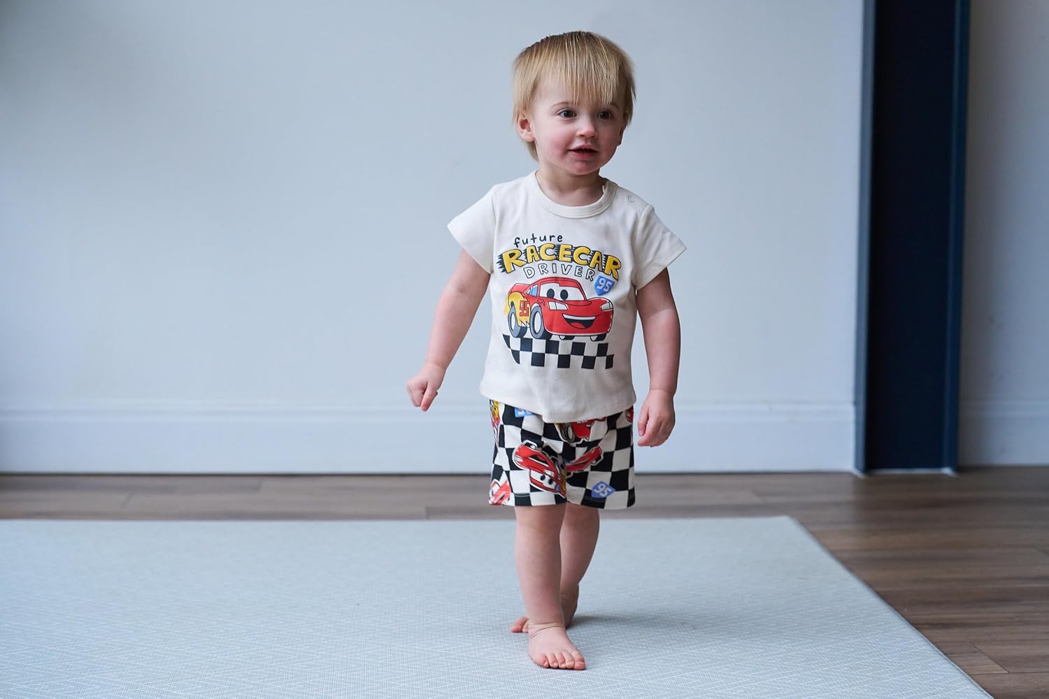 Disney T-Shirt and French Terry Shorts Outfit Set Newborn to Little Kid Sizes (Newborn - 5) - Image 4