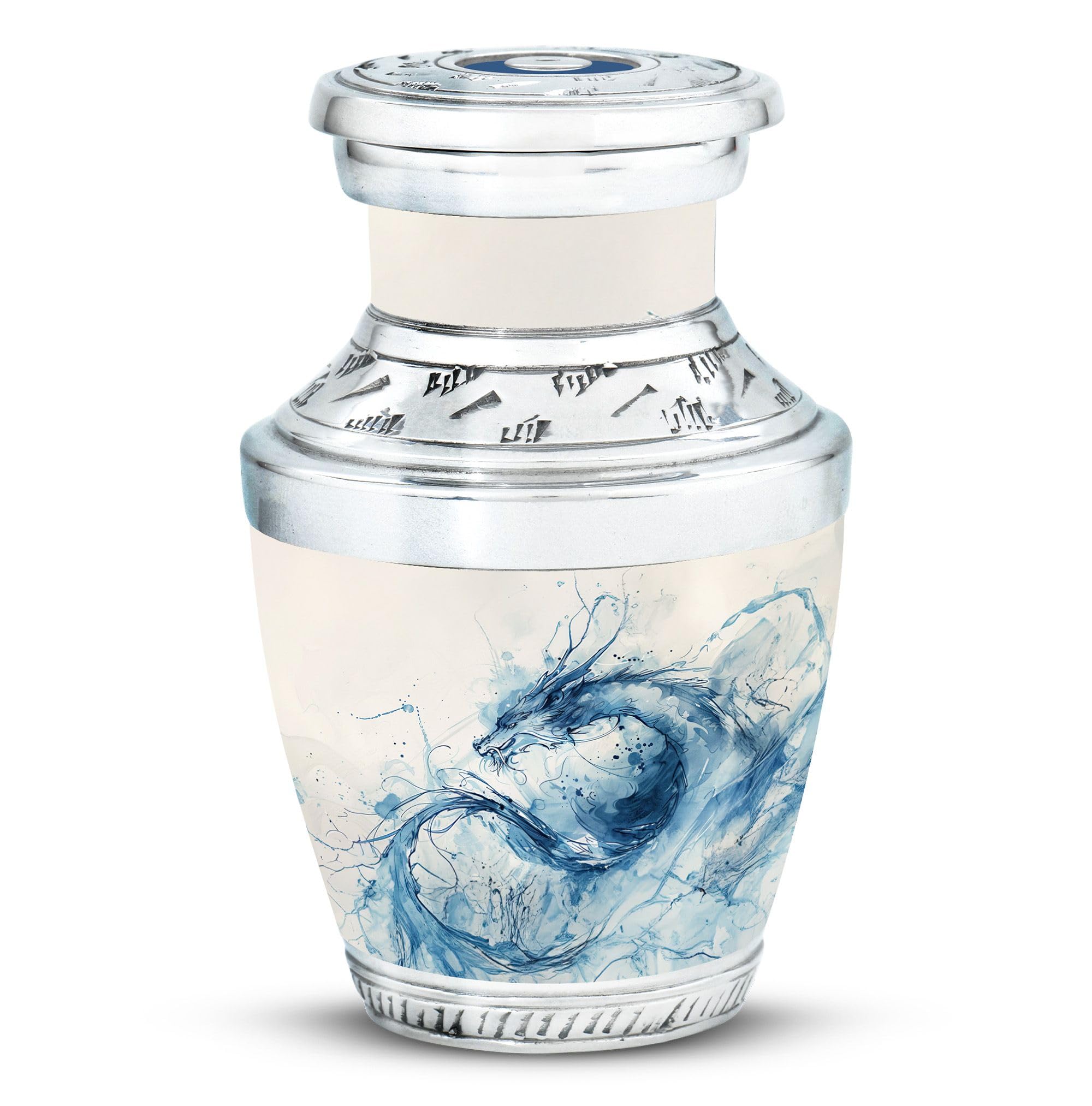 YATHABHISA Dragon Urn, Small Ashes Keepsake for Sister - Memorial Burial Urn - Pack of 1 - Small Urn for Mom & Dad Ashes - Decorative Urns - Cremation Urns for Adults Male & Female