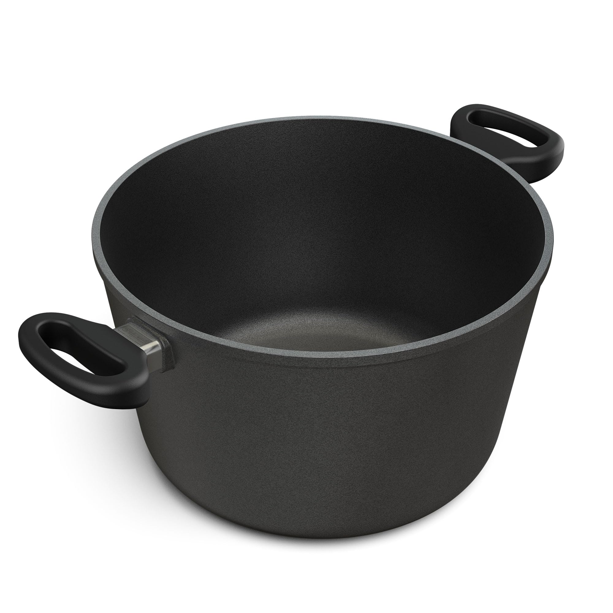 Hoffmann Faitout à Induction Fabriqué en Allemagne 28cm 8 Litres I 16cm Hauteur I Marmite Légumes Revêtement Antiadhésif I Grande Casserole I Aluminium Coulé I Couvercle Verre Induction