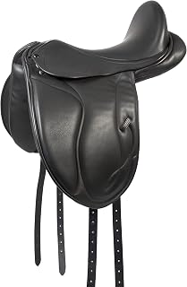 PFIFF Unicus 102680 - Sillín para doma completo, color negro, tamaño 18 cm
