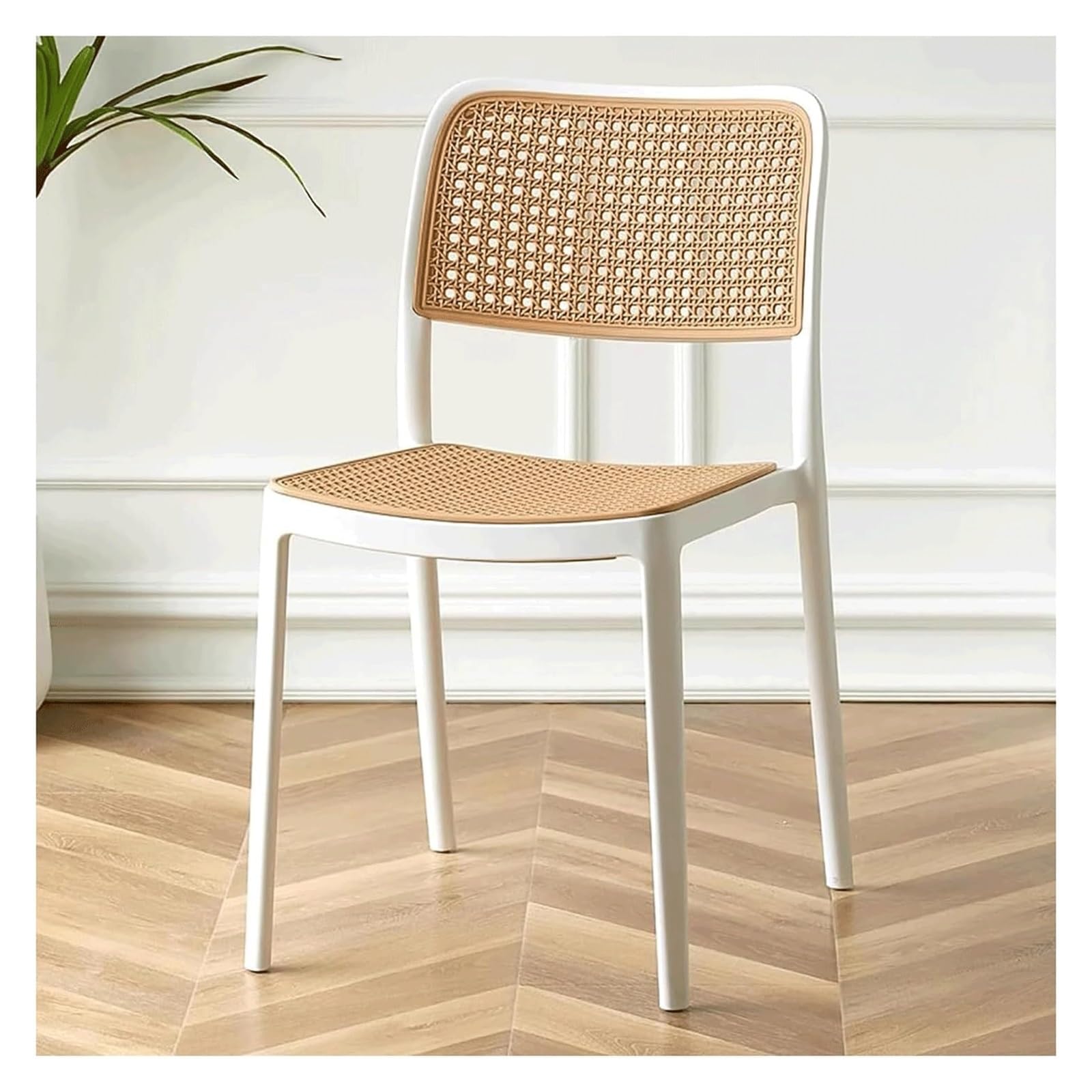 Chaise de cuisine portable respirante avec accoudoirs confortables en ABS