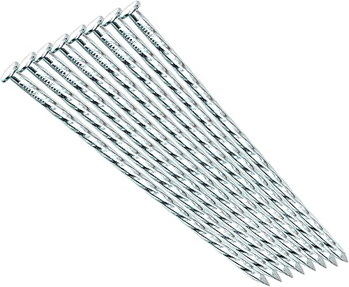 Estacas de metal de 6 pulgadas, estacas galvanizadas, para jardín, espiral, paisaje, anclajes para asegurar césped artificial, construcción de casa,