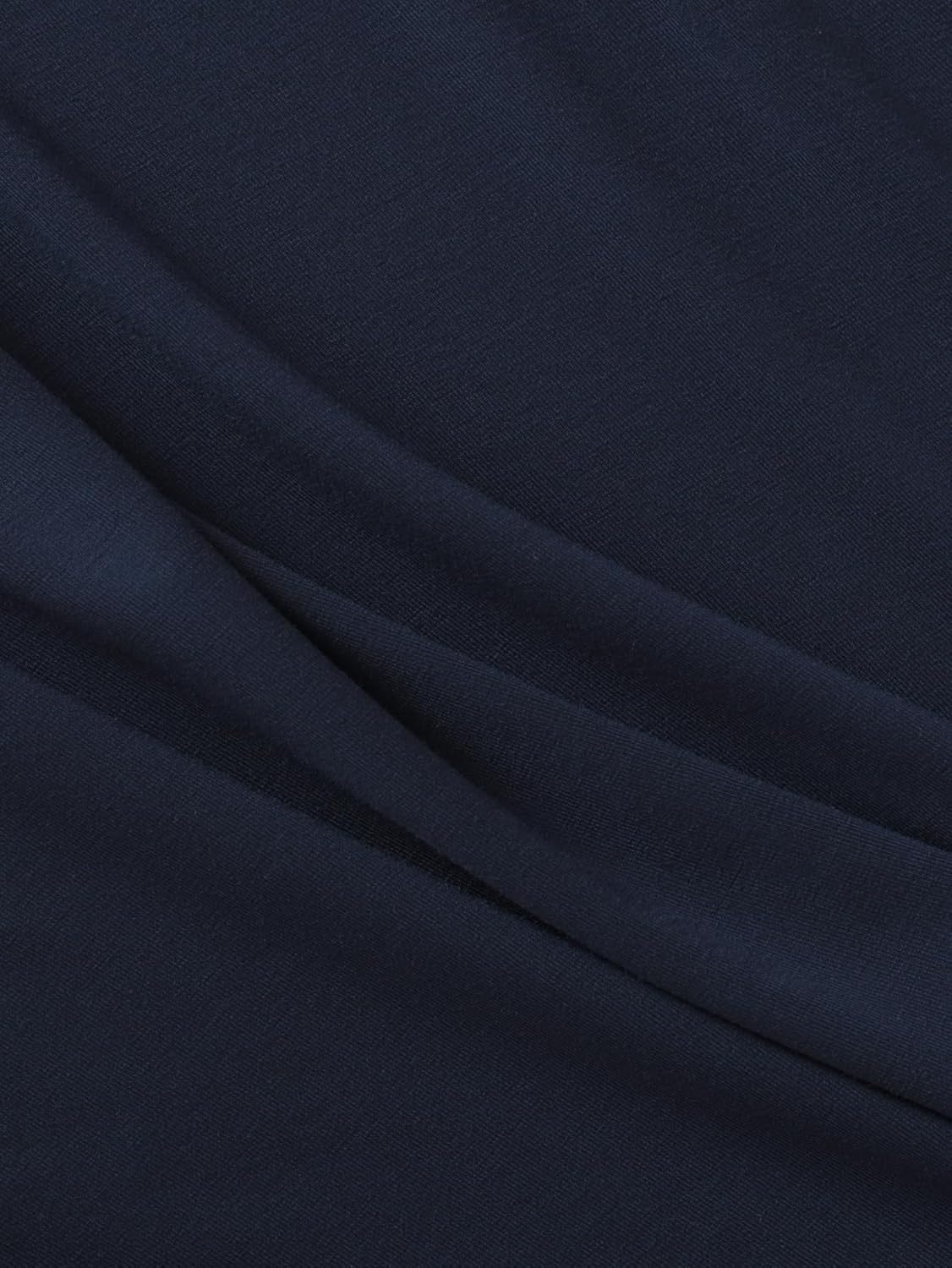 Latuza Women's Bamboo Viscose 3/4 Sleeve Pajama Top V Neck Sleep Shirt - Image 6