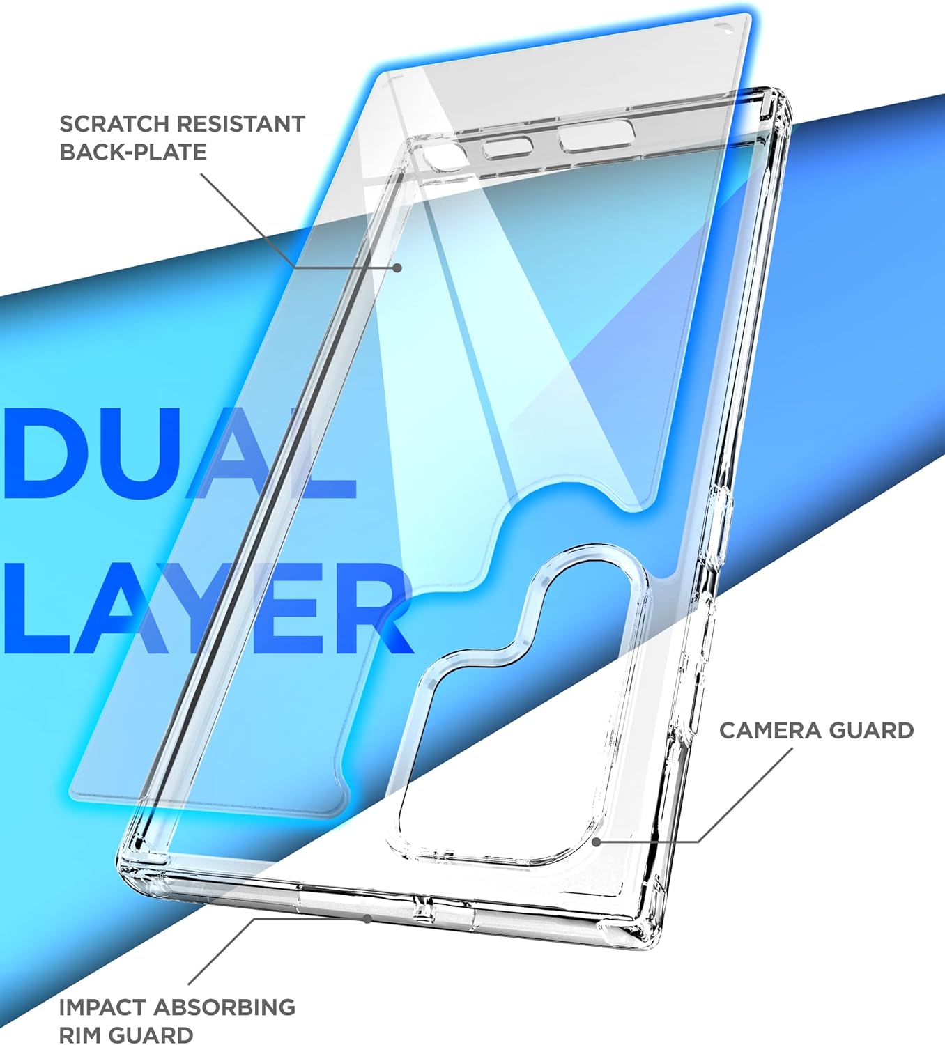 Encased Clear Back for Samsung Galaxy S22 Ultra Belt Clip Case, Slim Protective Phone Cover with Holster (S22 Ultra) - Image 7