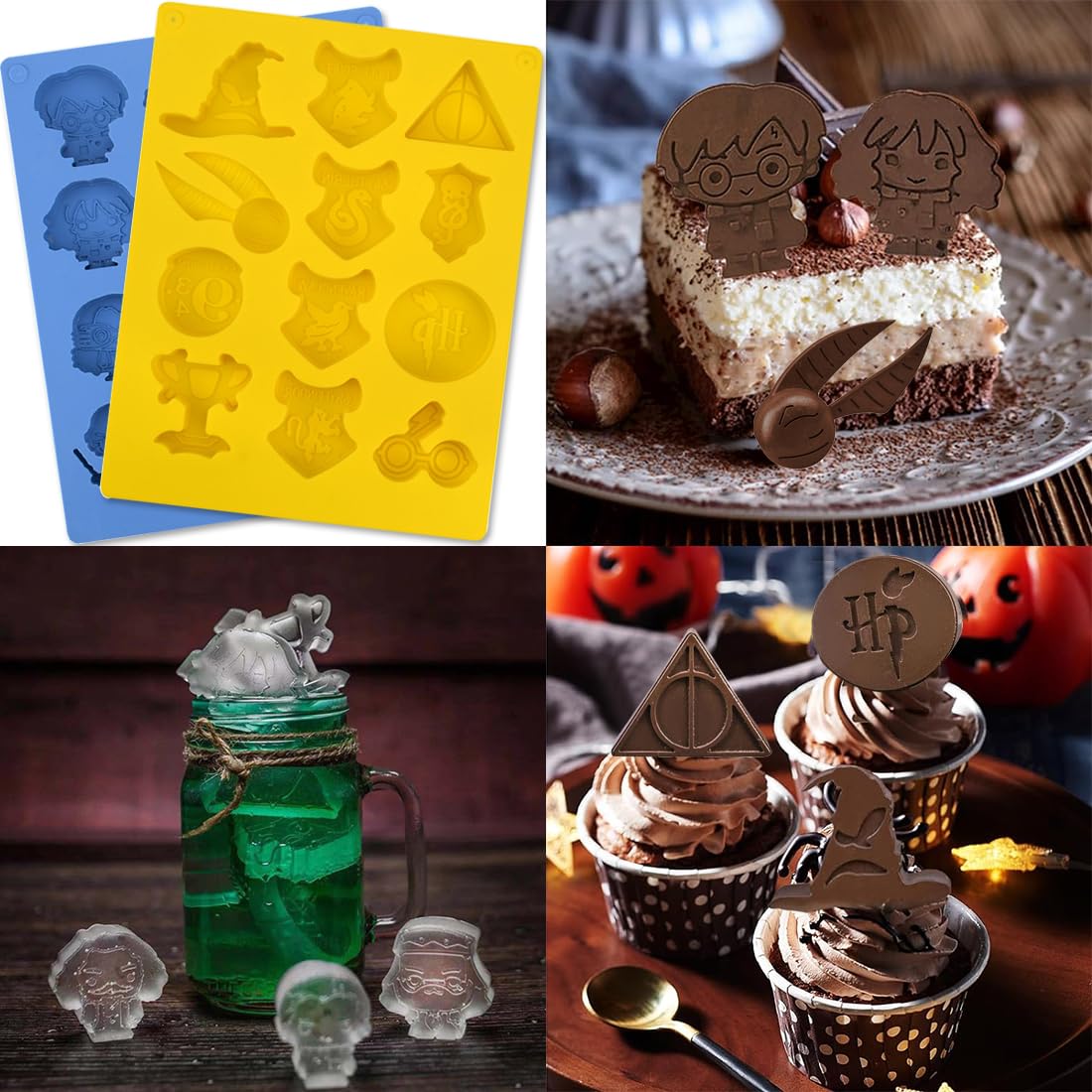 Stampo Silicone Cioccolatini Harry Potter | Per Caramelle, Ghiaccio, Sapone | 12 Forme - Foto 2