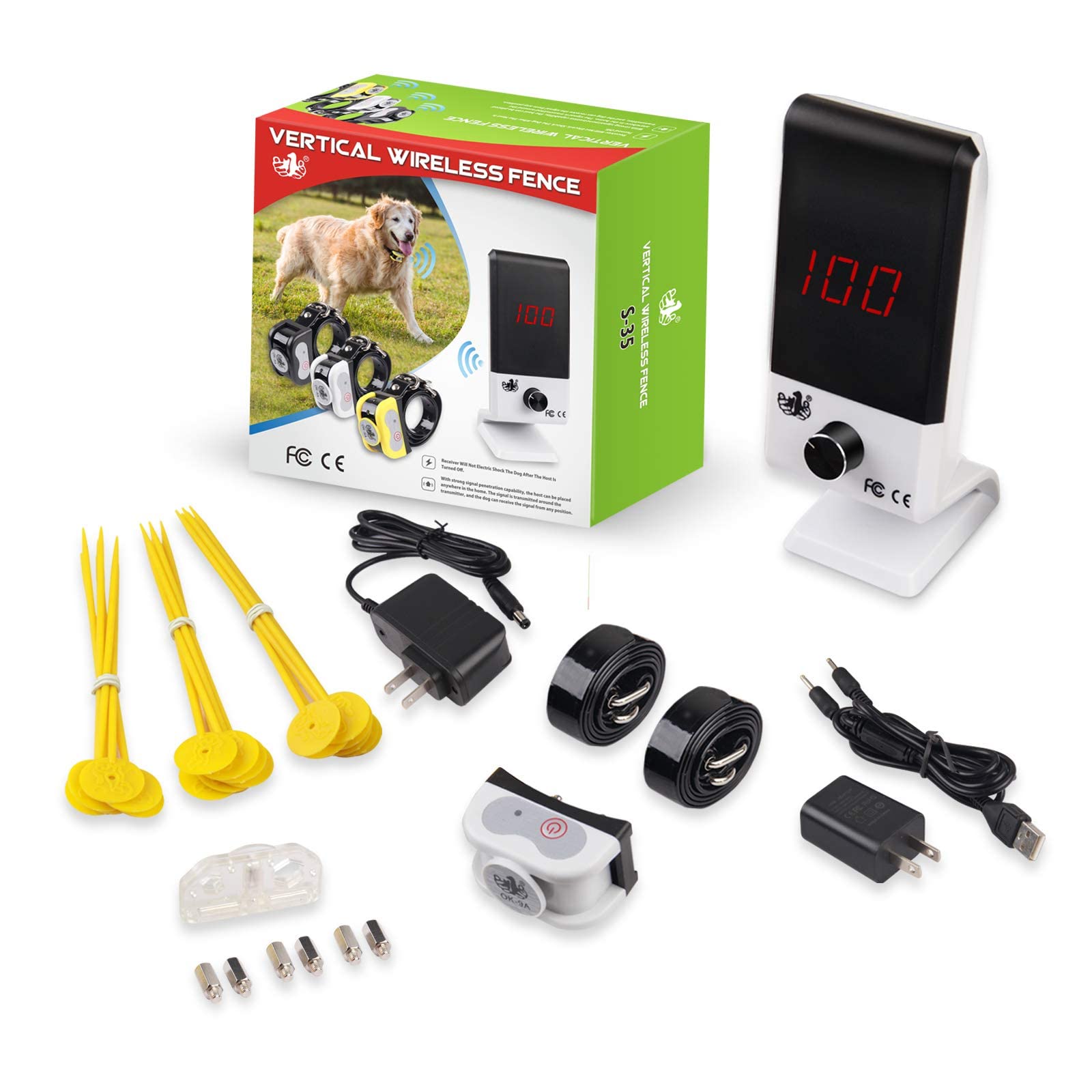 Buy OKPET Wireless Dog Fence Pet Containment System, Dog Wireless Fence