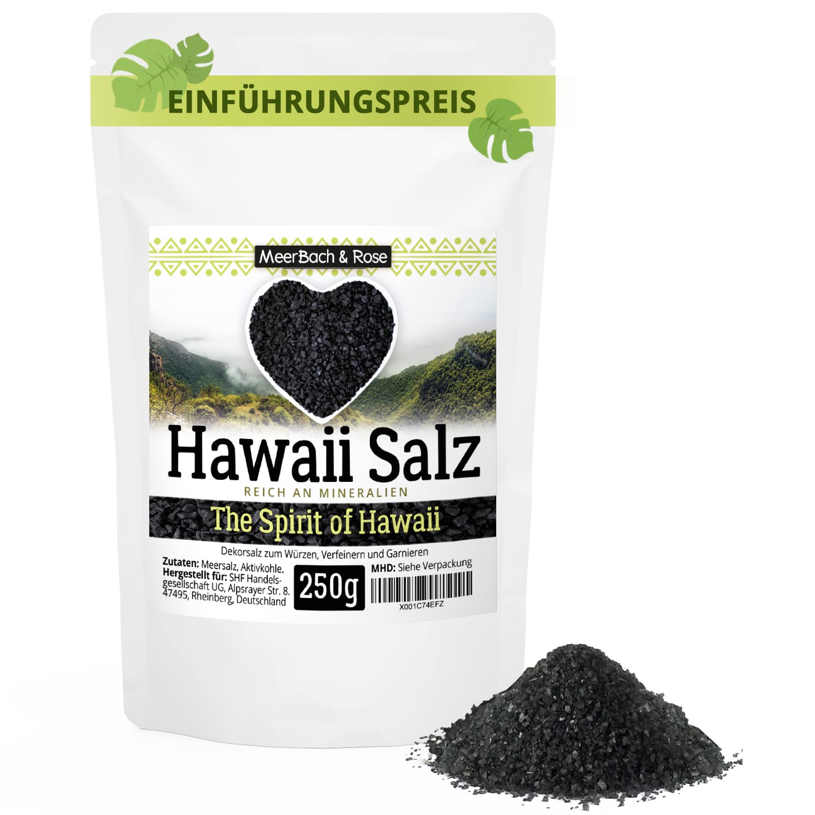 Hawaii Salz schwarz 250g