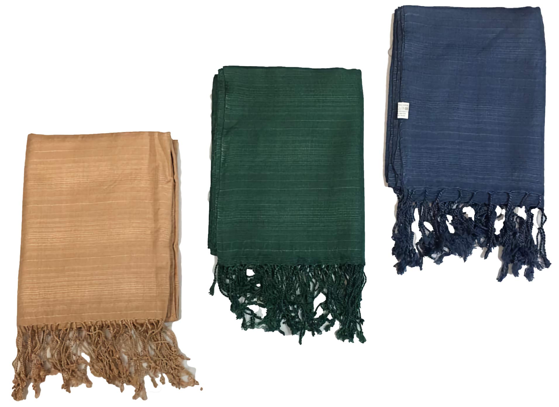 Pack of 3 Scarf Shawl for All Season Wrap Head Scarves (Pack of 3 Number 6, 3)