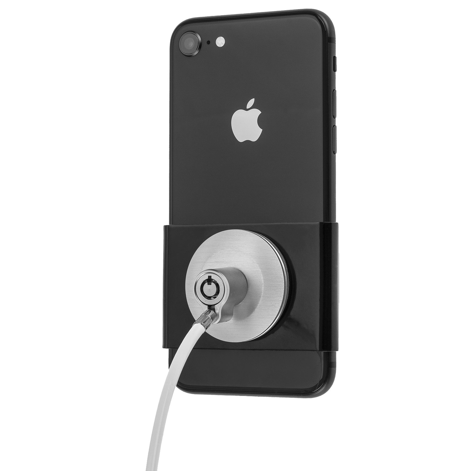 SecureClip para Apple iPhone 8 negro protector trasero antichoque con sujeción 6