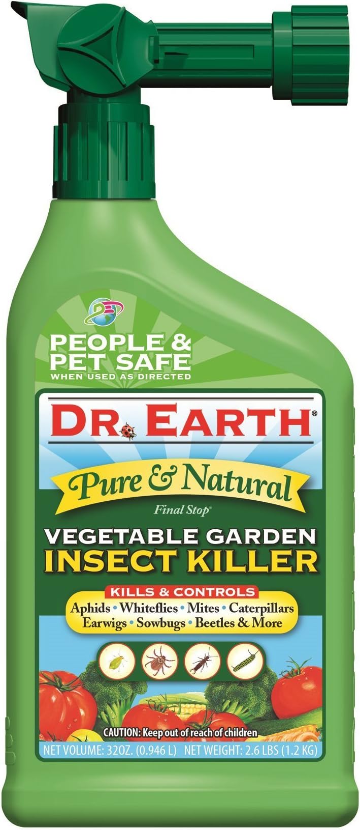 Dr. Earth Final Stop Vegetable Garden Insect Killer 32 oz RTS-(8010)