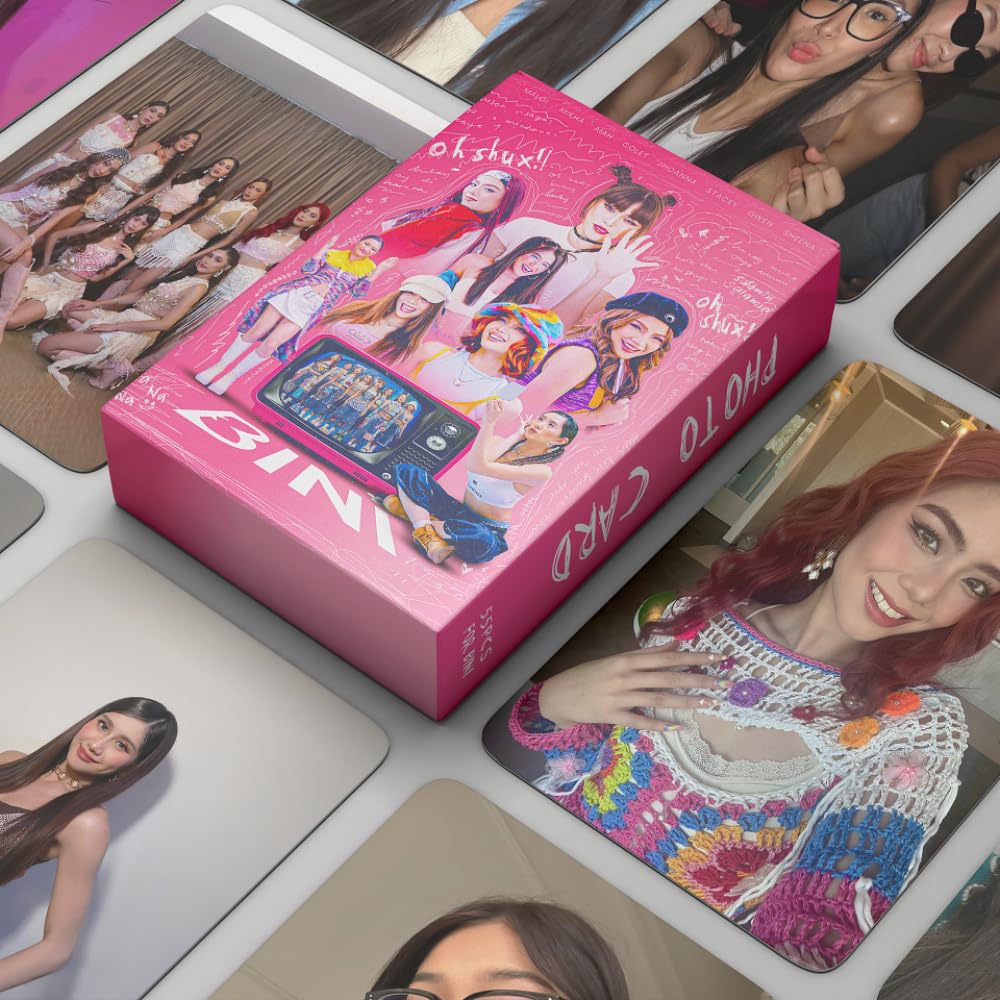 BINI Kpop Photocards Set 55 Cards Mini Album Carte Foto Regalo dei Fan