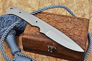 Fexmoo -7249 Custom Handmade D2 Steel Knife Blank Blade, For knife making, Gray - Mega Blades