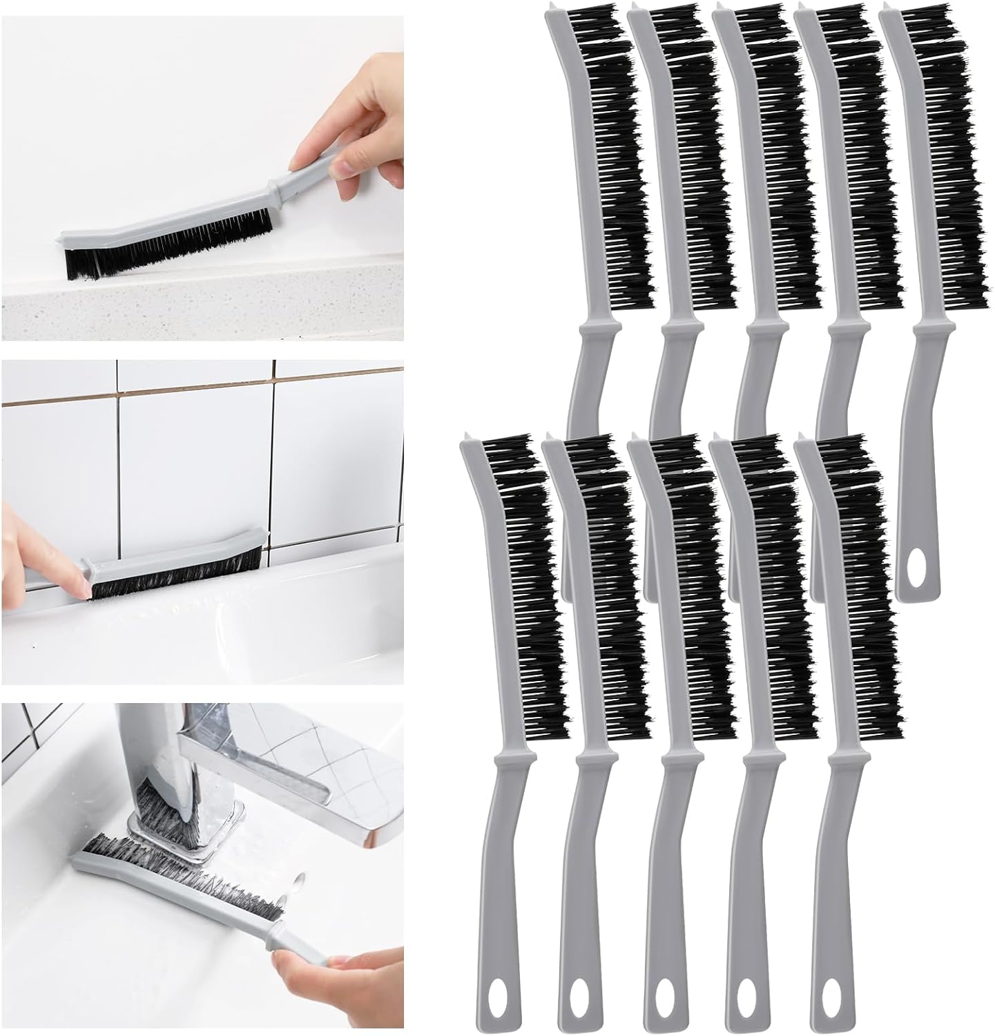 Amazon.com: Aoliandatong 10 Pcs Gap Cleaning Brush,Bathroom Crevice ...