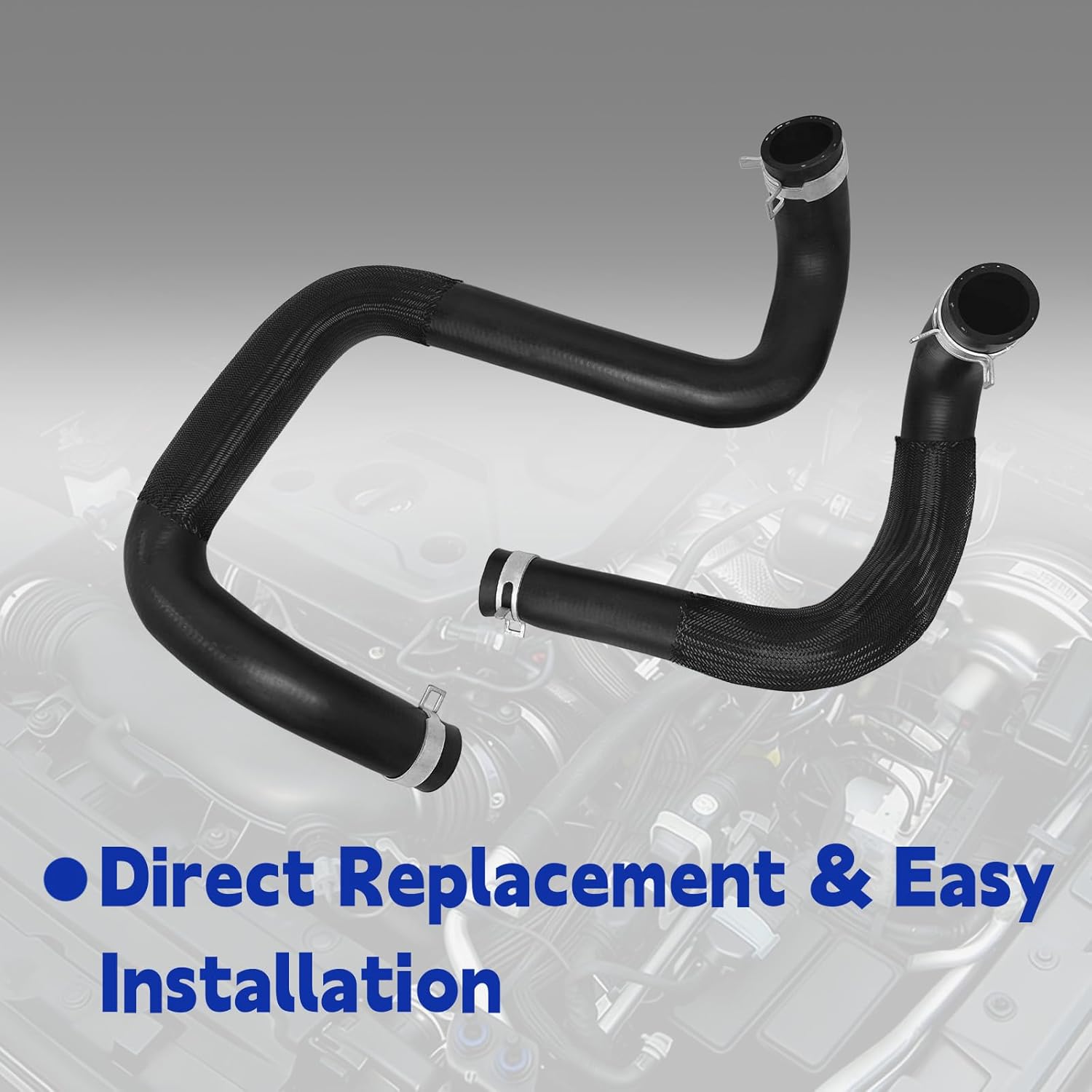 Upper and Lower Radiator Coolant Hose Replace 55111395AE 55111394AC Compatible with Jeep Wrangler 2012-2017 Jeep Wrangler JK 2018